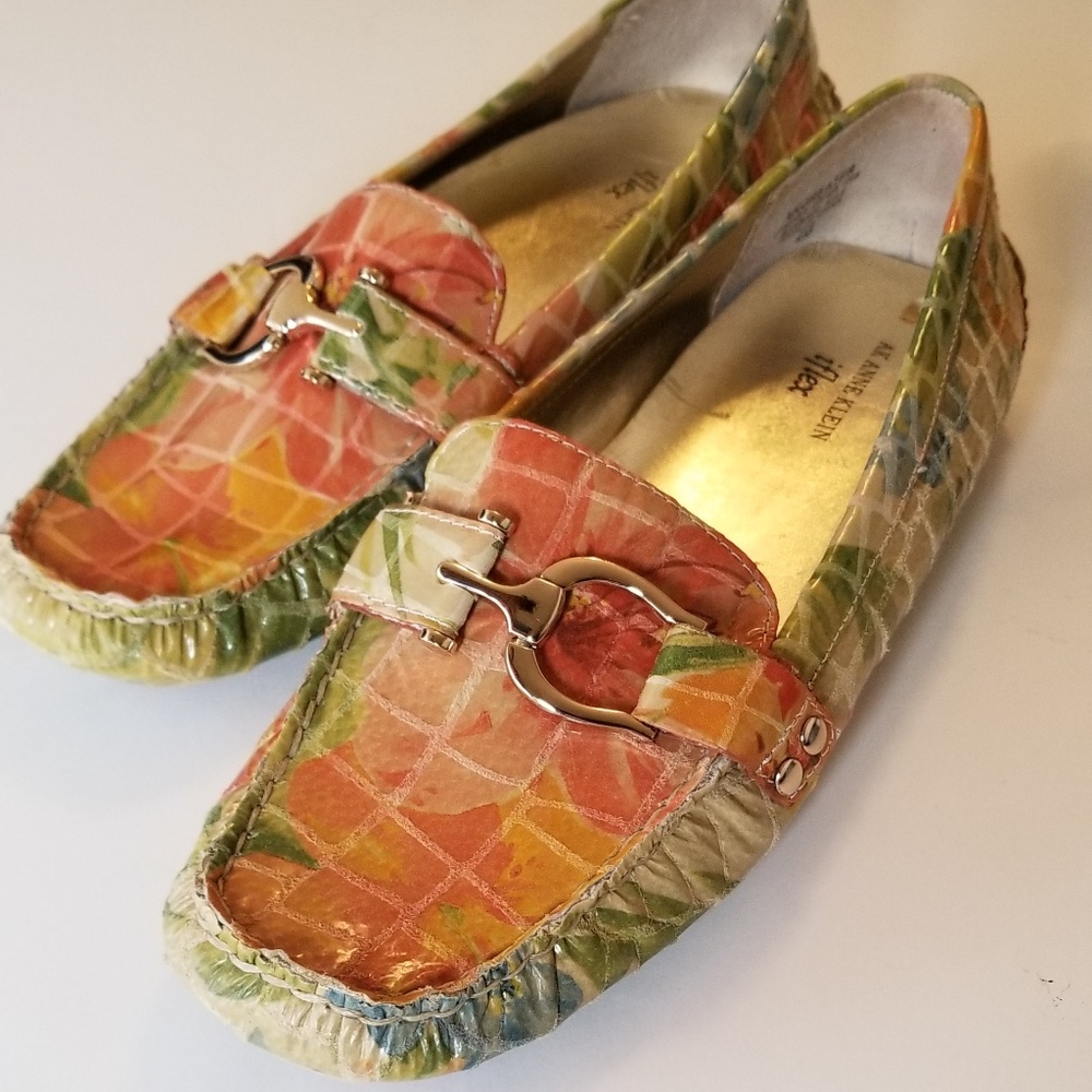 AK Anne Klein iflex Leather driving Shoe